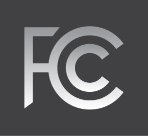 FCC灰色背景白色标志