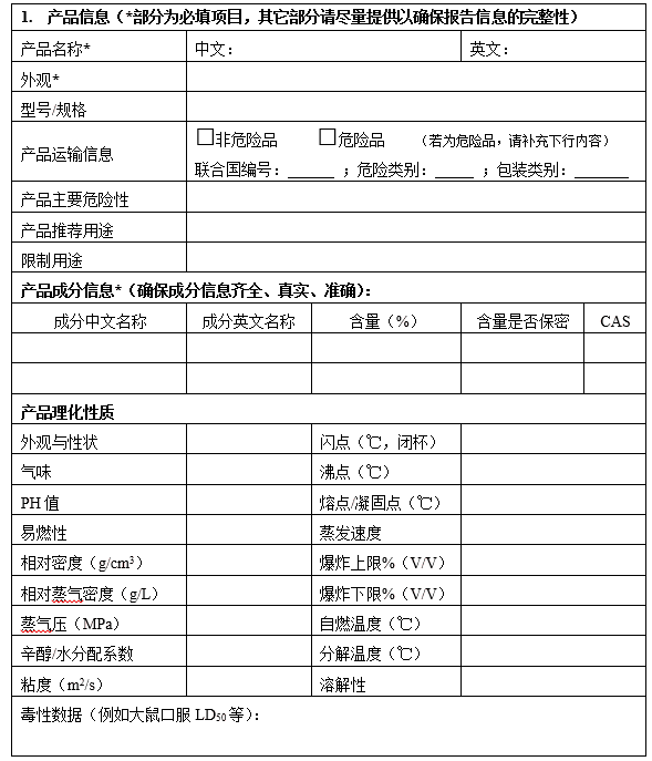 什么产品海运出口需要MSDS报告