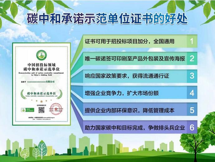 碳中和承诺示范单位