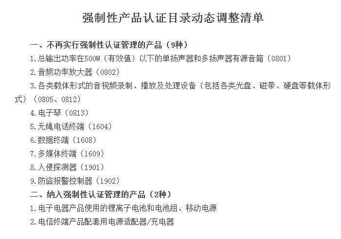 电池3C强制认证