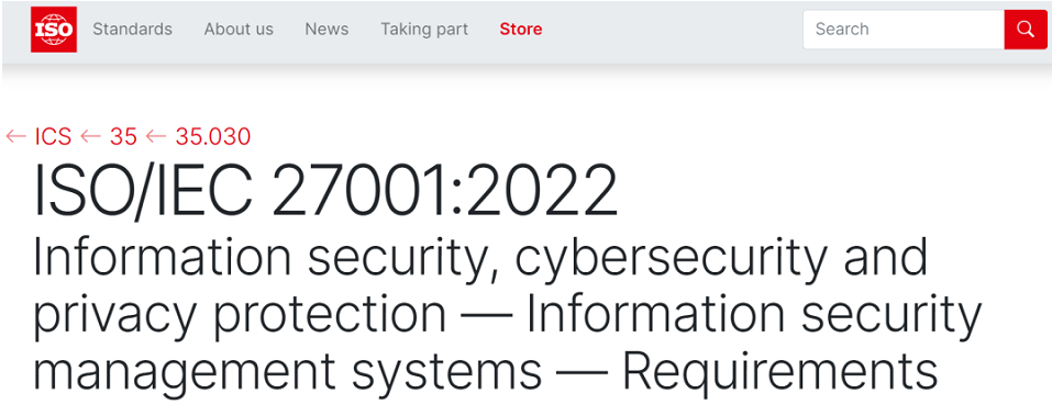 ISO/IEC 27001:2022